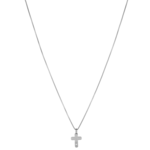 Liu.Jo Čudovita jeklena ogrlica s križem MLJ335