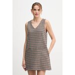 Volnena obleka Tommy Hilfiger rjava barva, WW0WW48267 - rjava. Obleka iz kolekcije Tommy Hilfiger. Model izdelan iz volnene pletenine. Zaradi svoje visoke termoregulacijske sposobnosti vam volna pomaga ohranjati toploto, ko je hladno, in svežino,...