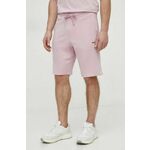 Bombažne kratke hlače BALR. roza barva - roza. Kratke hlače iz kolekcije BALR. Model izdelan iz pletenine. Model iz izjemno udobne bombažne tkanine.