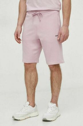 Bombažne kratke hlače BALR. roza barva - roza. Kratke hlače iz kolekcije BALR. Model izdelan iz pletenine. Model iz izjemno udobne bombažne tkanine.