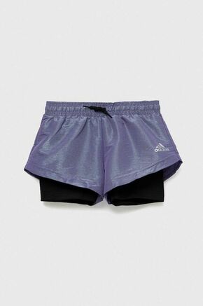 Otroške kratke hlače adidas G D WV SHO 2IN vijolična barva - vijolična. Otroške kratke hlače iz kolekcije adidas. Model izdelan iz lahke tkanine. Lahek material