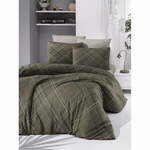 Rjava bombažna posteljnina za zakonsko posteljo 200x200 cm Briana – Mijolnir
