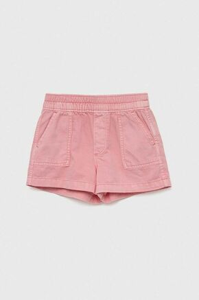 Otroške kratke hlače iz jeansa GAP roza barva - roza. Kratke hlače iz kolekcije GAP. Model izdelan iz jeansa. Izjemno udoben material z visoko vsebnostjo liocela.