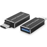 Chameleon OTG adapter USB-C na USB-A, črn