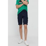 Kratke hlače United Colors of Benetton moške, mornarsko modra barva - mornarsko modra. Kratke hlače iz kolekcije United Colors of Benetton. Model izdelan iz enobarvnega materiala.