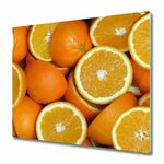 tulup.si Steklena podloga za rezanje Polovice pomaranče 2x30x52 cm