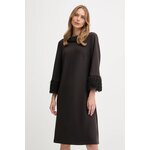 Obleka Joseph Ribkoff rjava barva, 253054F25 - rjava. Obleka iz kolekcije Joseph Ribkoff. Model izdelan iz elastične pletenine. Poliester zagotavlja visoko odpornost na mečkanje.
