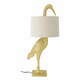 Namizna svetilka v zlati barvi s tekstilnim senčnikom (višina 73 cm) Heron – Bloomingville