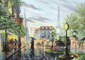 WEBHIDDENBRAND ART PUZZLE Sestavljanka Poletni dež v Parizu 2000 kosov