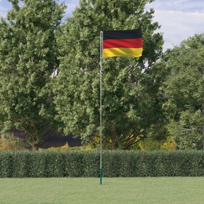 VidaXL Nemška zastava in drog 5