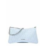 Torbica Karl Lagerfeld - modra. Majhna torbica iz kolekcije Karl Lagerfeld. Model na zapenjanje, izdelan iz kombinacije naravnega usnja in ekološkega usnja.