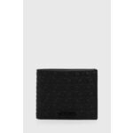 Usnjena denarnica Calvin Klein moška, črna barva, K50K511937 - črna. Srednje velika denarnica iz kolekcije Calvin Klein. Model izdelan iz naravnega usnja.