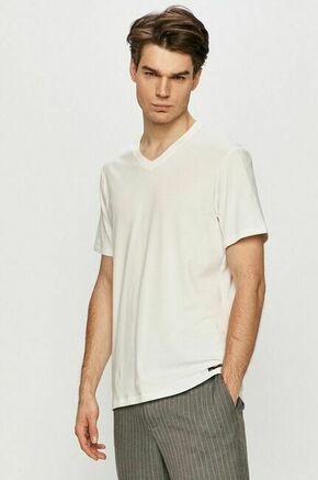 Ted Baker t-shirt (3-pack) - bela. T-shirt iz kolekcije Ted Baker. Model izdelan iz enobarvne pletenine.