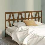 Greatstore Vzglavje postelje, medeno rjava, 186x4x100 cm, borov les