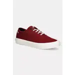 Teniske Tommy Hilfiger TH HI VULC LOW OXFORD TWILL bordo FM0FM05400
