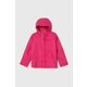 Otroška jakna Columbia Arcadia Jacket roza barva - roza. Otroška jakna iz kolekcije Columbia. Nepodložen model, izdelan iz gladkega materiala. Model s povečano vodoodpornostjo.
