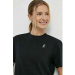 Kratka majica On-running Graphic-T ženska, črna barva - črna. Kratka majica iz kolekcije On-running. Model izdelan iz bombaža.