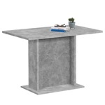 Greatstore FMD Jedilna miza 110 cm betonsko siva