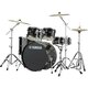 Set bobnov Rydeen Drum Kit With Kick Drum &amp; Cymbals Yamaha + stol GRATIS - Set RDP2F5 v črni barvi
