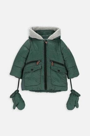 Otroška jakna Coccodrillo ZC3152104OBN OUTERWEAR BOY NEWBORN zelena barva - zelena. Otroška jakna iz kolekcije Coccodrillo. Podložen model