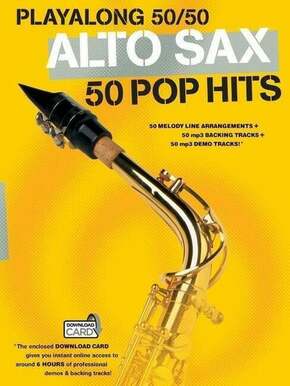 Hal Leonard Playalong 50/50: Alto Sax - 50 Pop Hits Notna glasba