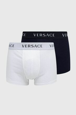 Versace boksarice (2-pack) - bela. Ženske boksarice iz kolekcije Versace. Model iz gladke