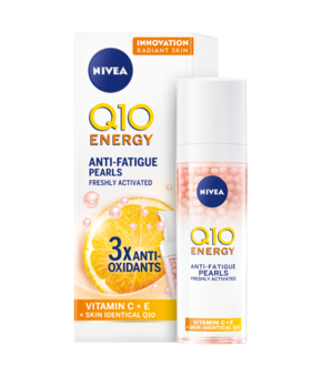 Nivea Q10 Energy Anti-Fatigue Pearls serum za obraz za vse tipe kože 30 ml za ženske