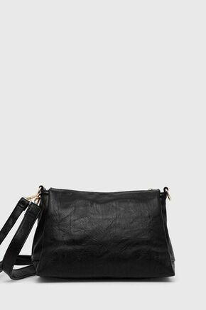 Torbica Answear Lab črna barva - črna. Majhna torbica iz kolekcije Answear Lab. Model na zapenjanje
