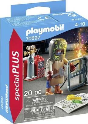 Slomart playset playmobil special plus welder with equipment 70597