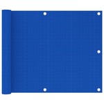 Vidaxl Balkonsko platno modro 75x300 cm HDPE