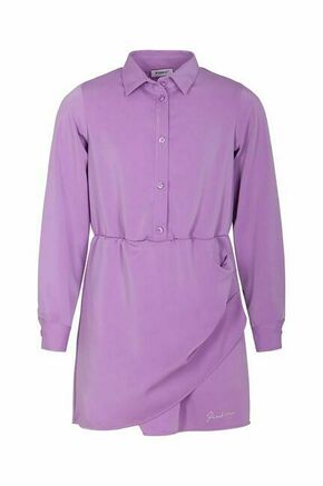 Otroška obleka Pinko Up vijolična barva - vijolična. Otroški obleka iz kolekcije Pinko Up. Model izdelan iz tanke