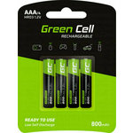 Green Cell Zelena celica - 4x AAA HR03 800mAh akumulatorske baterije