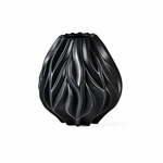 Vaza iz črnega porcelana Morsø Flame, višina 23 cm