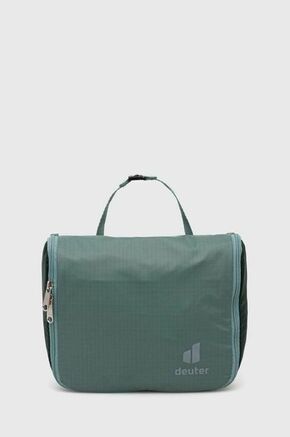 Kozmetična torbica Deuter Wash Center Lite I zelena barva - zelena. Kozmetična torbica iz kolekcije Deuter. Model izdelan iz trpežnega materiala z ripstop tkanjem.