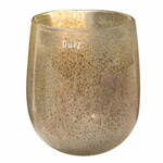 WEBHIDDENBRAND DutZ steklena vaza, Cev, višina 24 cm, premer 18 cm, barva srebrno rjava