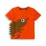 Fanška majica s kratkimi rokavi, Minoti, Lizard 1, oranžna - 80/86