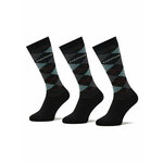 Horka Set 3 parov unisex visokih nogavic Riding Socks 145450-0000-0206 Črna