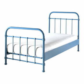 Modra kovinska otroška postelja Vipack New York