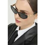 Sončna očala Versace ženska, črna barva, 0VE4470B - črna. Sončna očala iz kolekcije Versace. Model z enobarvnimi stekli in okvirji iz kombinacije umetne snovi in kovine. Ima filter UV 400.