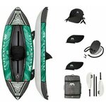 Aqua Marina Laxo-285 Recreational Kayak, z veslom, napihljiv, 1 oseba, 9.4x35