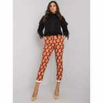Factoryprice Ženske hlače z vzorcem DORCHESTER temno oranžne barve LC-SP-22K-5000.87P_379649 36