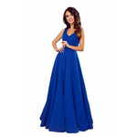 Numoco Ženska obleka 246-3 Cindy, kraljevsko modra, XL