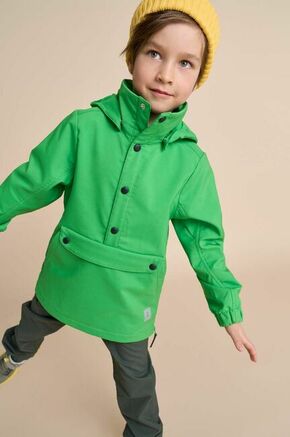 Otroška jakna Reima zelena barva - zelena. Otroški Jakna iz kolekcije Reima. Lahek model