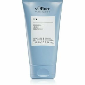 S.Oliver Pure Sense gel za prhanje in šampon 2v1 za moške 150 ml