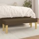 vidaXL Klop temno rjava 100x30x30 cm blago