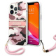 Guess GUHCP13LKCABPI iPhone 13 Pro / 13 6,1" roza/pink trdi ovitek Camo Strap Collection