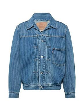 Jeans jakna Levi's moška - modra. Jakna iz kolekcije Levi's. Nepodloženi model izdelan iz jeansa. Trden material