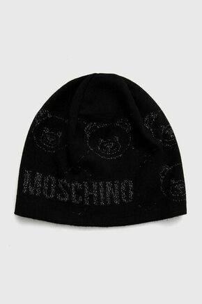 Kapa Moschino črna barva