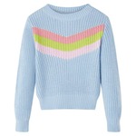 vidaXL Otroški pulover pleten moder 116