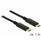 Delock USB 3.1 Gen 2 (10 Gbps) Type-C do Type-C kabel 1 m 3 A E-Marker